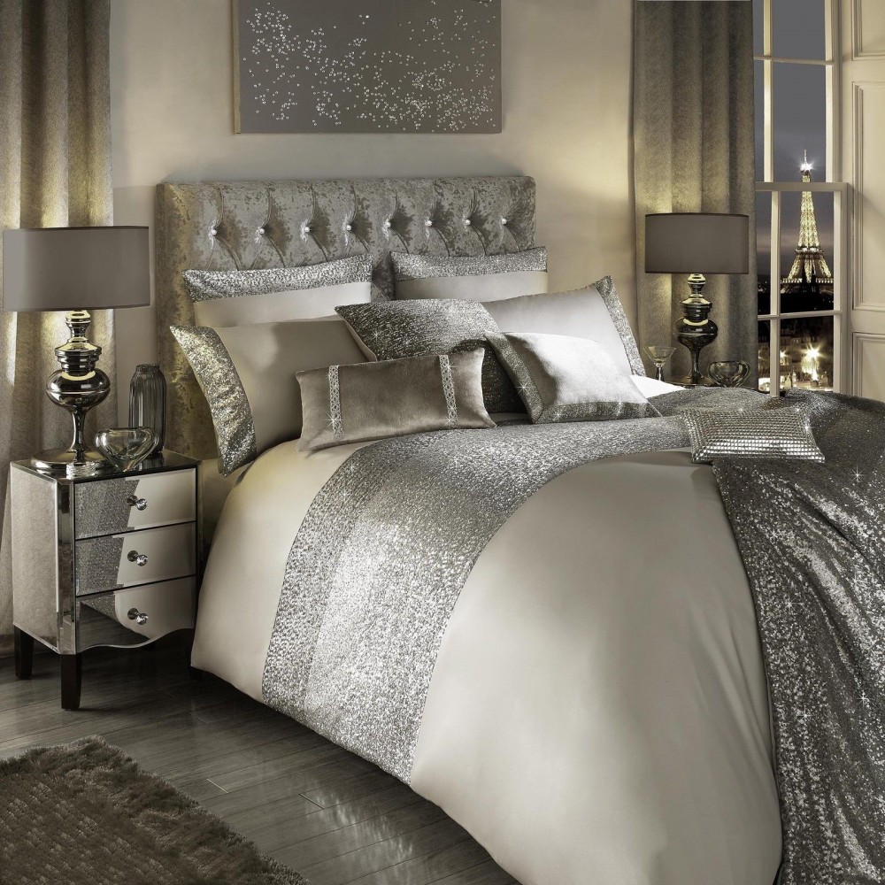 Mezzano Praline Bed Linen by Kylie Minogue At Home House of Bedding